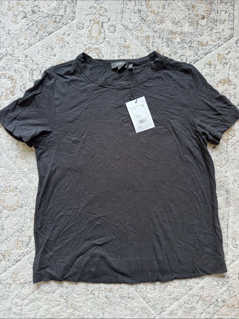 Theory Women’s Black Crew Neck T-Shirt